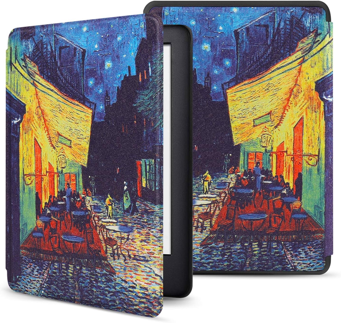 TNP Case for Kindle Paperwhite 10th Gen / 10 Generation 2018 Release - Slim Light Smart Cover Sleeve with Auto Sleep Wake Compatible with Amazon Kindle Paperwhite 2019 2020 Version (Cafe At Night) - Image 4