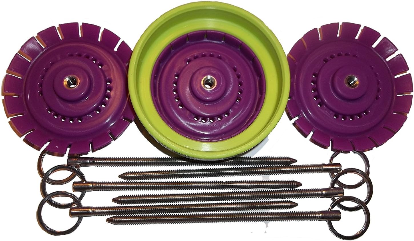 PicklePusher LITE Fermentation weight substitutes only. Replaces old fashioned weights, Performs 5X better! (3, purple)
