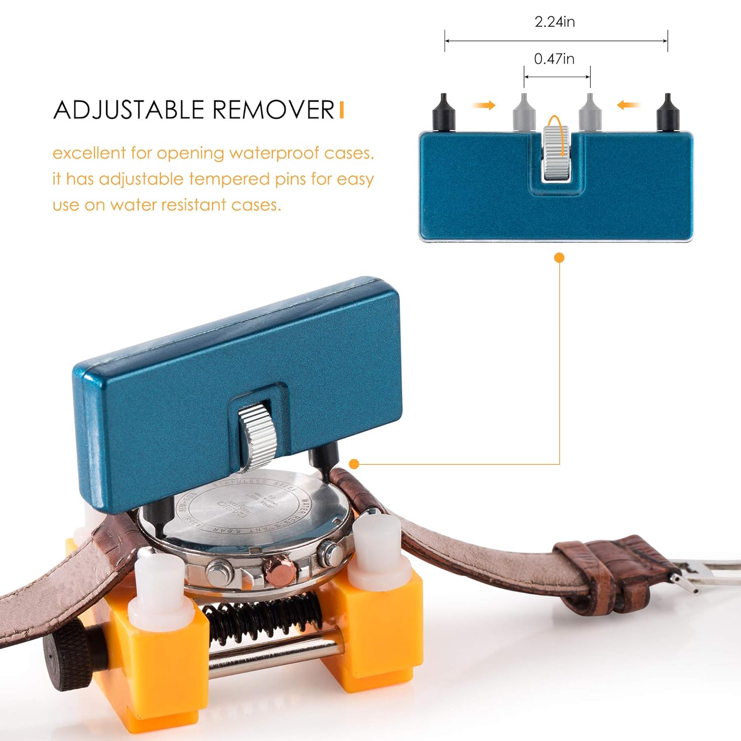Watch Battery Replacement Tool Kit for Watch Back Remover and Opener