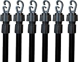 BPIL 6x Heavy Duty Telescopic Clothes Line Props 1.3-2.6m Garden Indoor Outdoor view 1