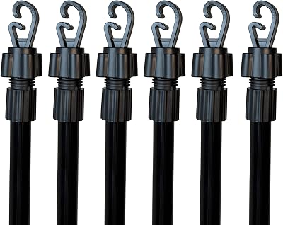 BPIL 6x Heavy Duty Telescopic Clothes Line Props 1.3-2.6m Garden Indoor Outdoor
