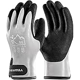 Tarantula Faux Mohair 100% Waterproof Winter Work Gloves for Men and Women – Extra Warm, Thermal Insulated Freezer Gloves for Cold Weather, Super Grip, Grey, XX-Large