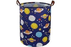 ESSME Kids Laundry Basket,Boys Hamper Waterproof Kids Hampers for Boy Space Room Decor, Nursery Hamper,Toy Storage Baskets,Gift Baskets,(Space)