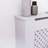 Vida Designs Oxford Radiator Cover White Extra Large H82xW172xD19cm view 5