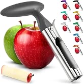 Zulay Kitchen Stainless Steel Apple Corer Tool - Charcoal | Ultra Sharp, Stainless Steel, Serrated Blades - Easy to Use &amp; Clean, Durable Apple Corer Remover for Apples &amp; More - Charcoal