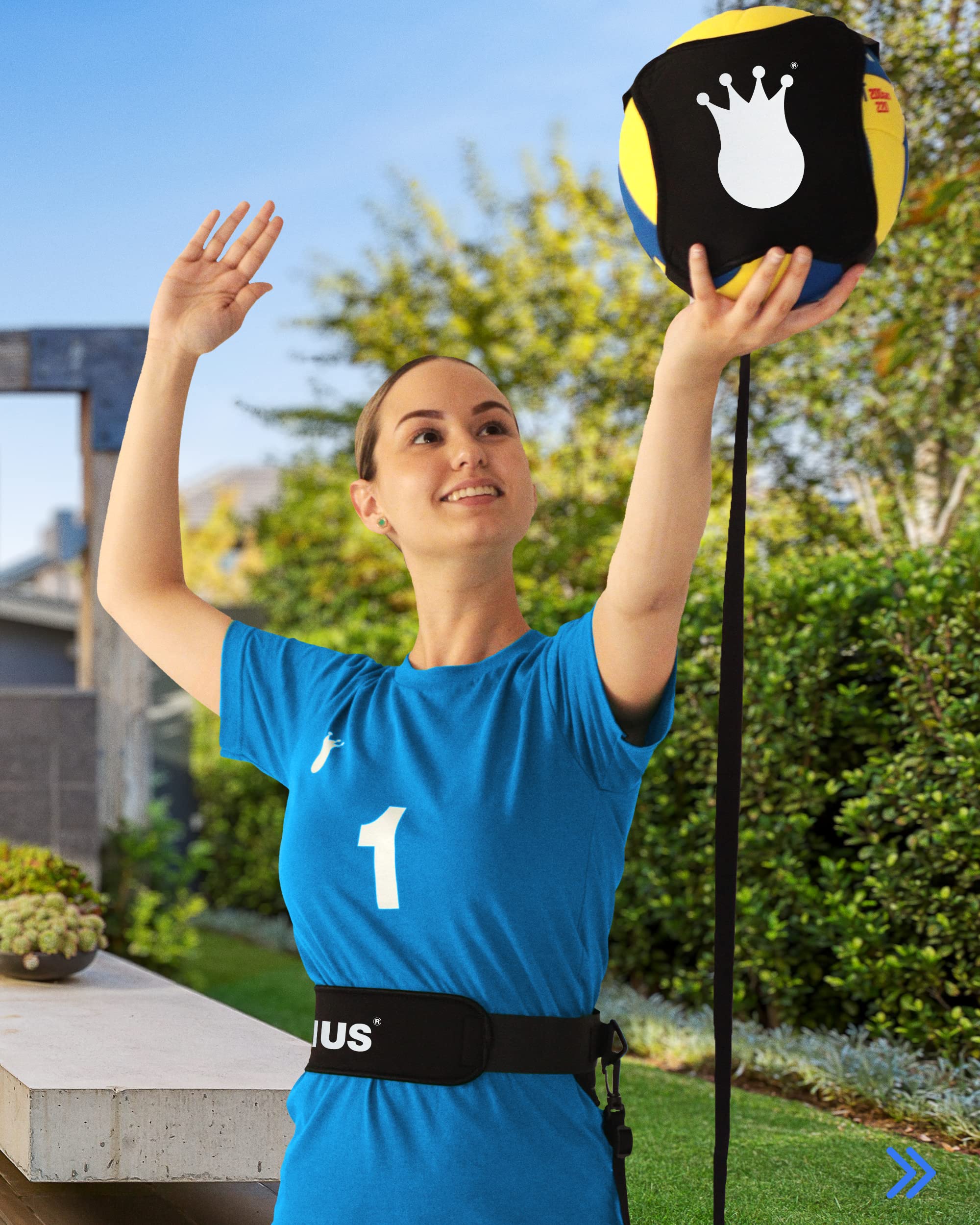 Regius Volleyball Training Equipment 3.0 Premium Solo Trainer, Perfect