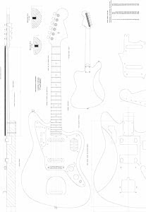Fender jaguar чертеж