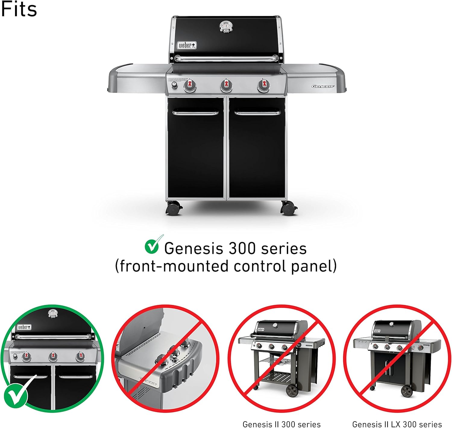 Weber 7621 Gas Grill Porcelain Enameled Flavorizer Bar Set for 300 Series Gas Grills (17.6 x 2.3 x 2.2), Gray : Garden & Outdoor