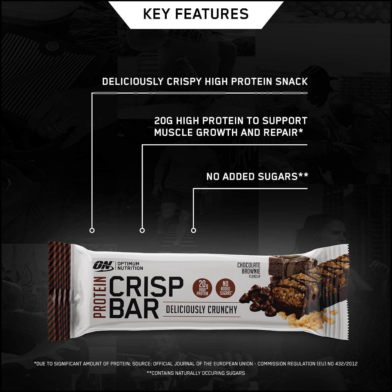 ON CRISPY BAR CHOC BROWNIE 65G REDESIGN, 435g - Image 3