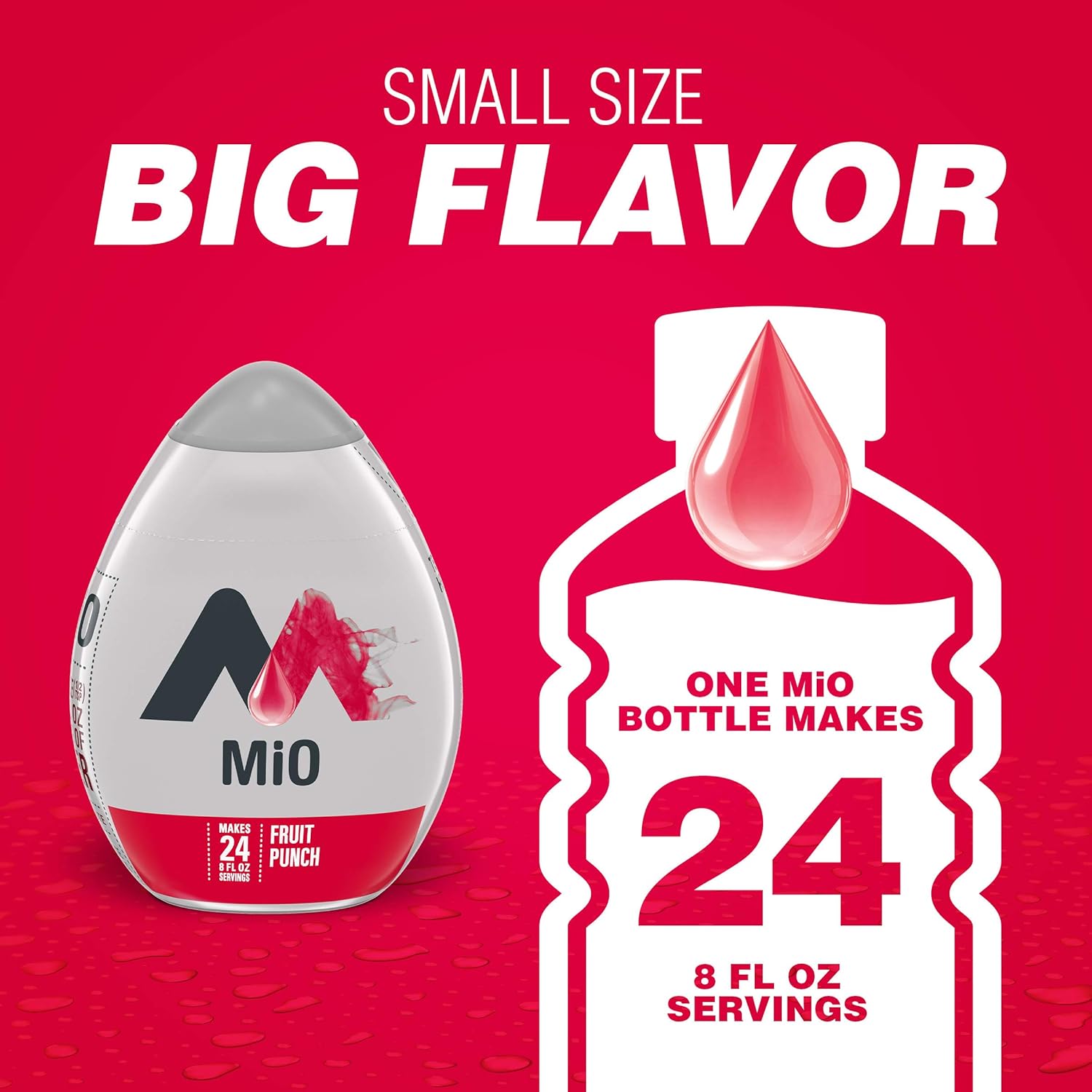 Mio Fruit Punch Liquid Water Enhancer Drink Mix (1.62 fl oz Bottle) : Beverage Flavoring Syrup : Grocery & Gourmet Food