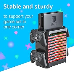 Skywin- Game Storage Tower Compatible With Nintendo