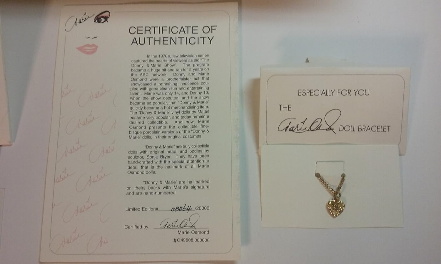 donny and marie porcelain dolls