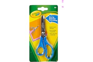 Crayola Scissors (Single Pack), 7" Blunt Tip Scissors For Kids, Back To School Supplies, Kids Arts & Crafts, Colors May Vary