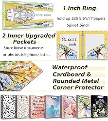 1 Inch 3 Ring Binder Organizer, Three Ring Binder