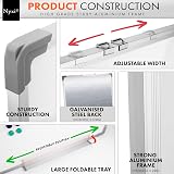 Nyxi Whiteboard 70x50 cm Dry-Wipe Magnetic Aluminium Frame with Zinc Sheet view 4