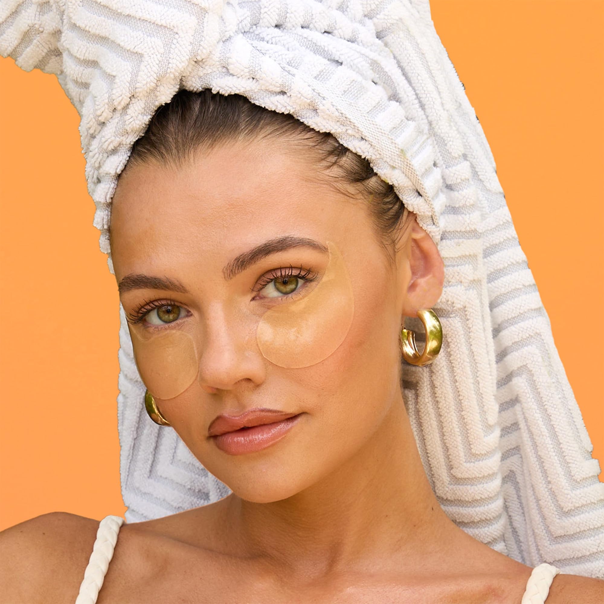 Derma E Vitamin C Bright Eyes Hydro Gel Under Eye Patches for Dark Circles (60 Ct, 30 Pairs) Allantoin, Caffeine & Vitamin B3, Collagen Eye Patches for Fine Lines, Wrinkles, Dark Circles & Puffy Eyes