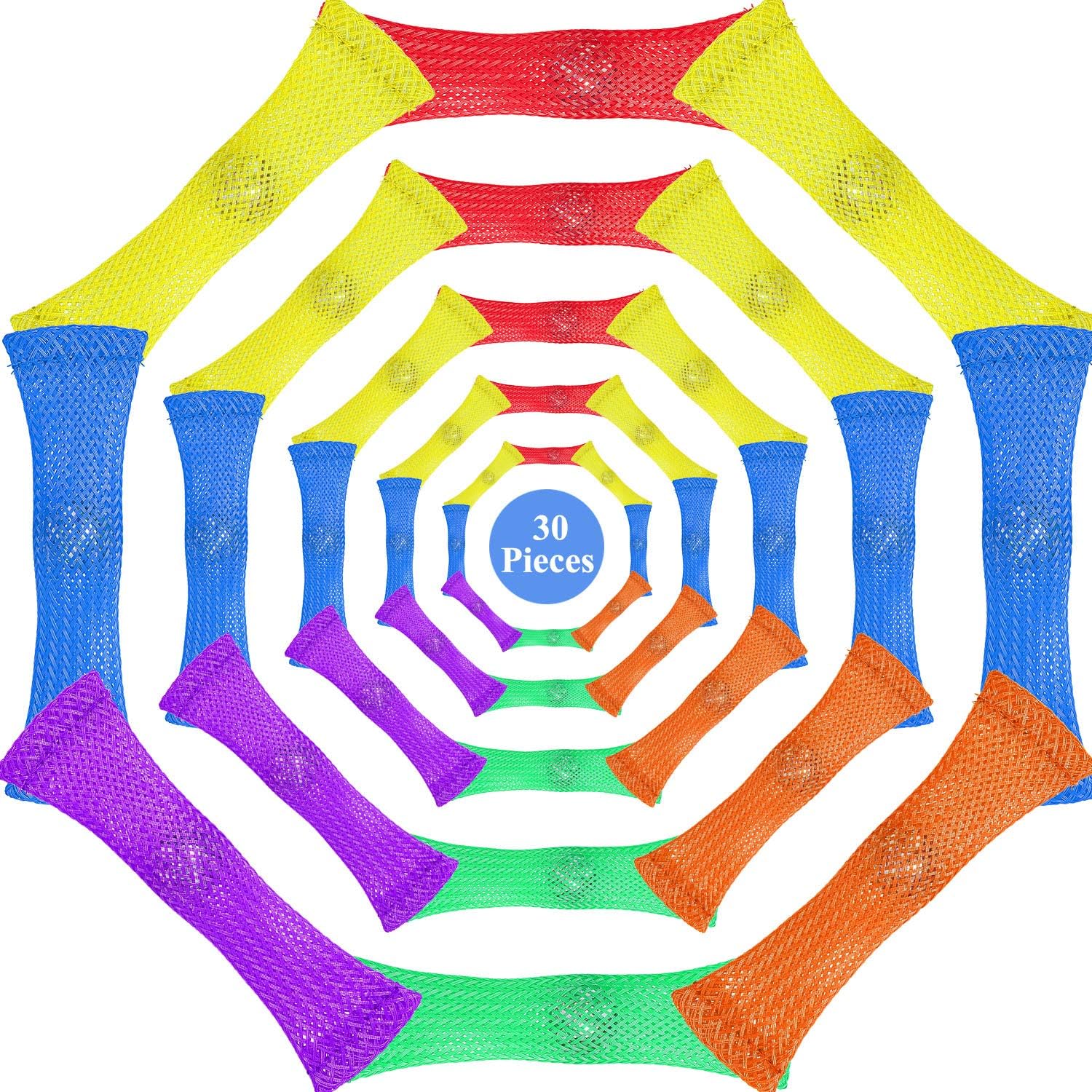 30 Pieces Fidget Toys Marble Sensory Fidget Stress Relief Toys for Adults Kids to Release Anxiety and Stress, Improve Concentration