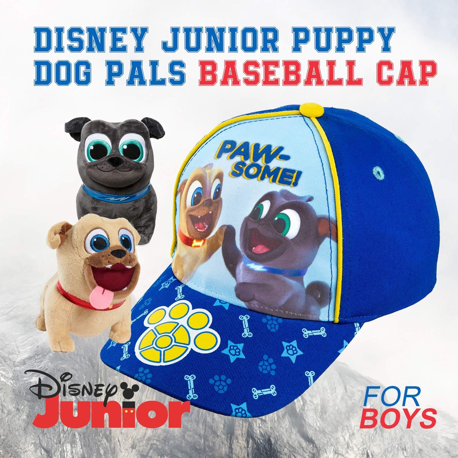 Disney Junior Puppy Dog Pals Toddler Baseball Cap Hat: Clothing