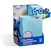 hand2mind Sing-Along Numberblock Five Plush, Plush Figure Toys | Sing-Along Numberblock, 12 Songs &amp; Sounds from TV Show, Light Up Soft Stuffies, Gifts for Ages 2, 3, 4, 5, 6, 7