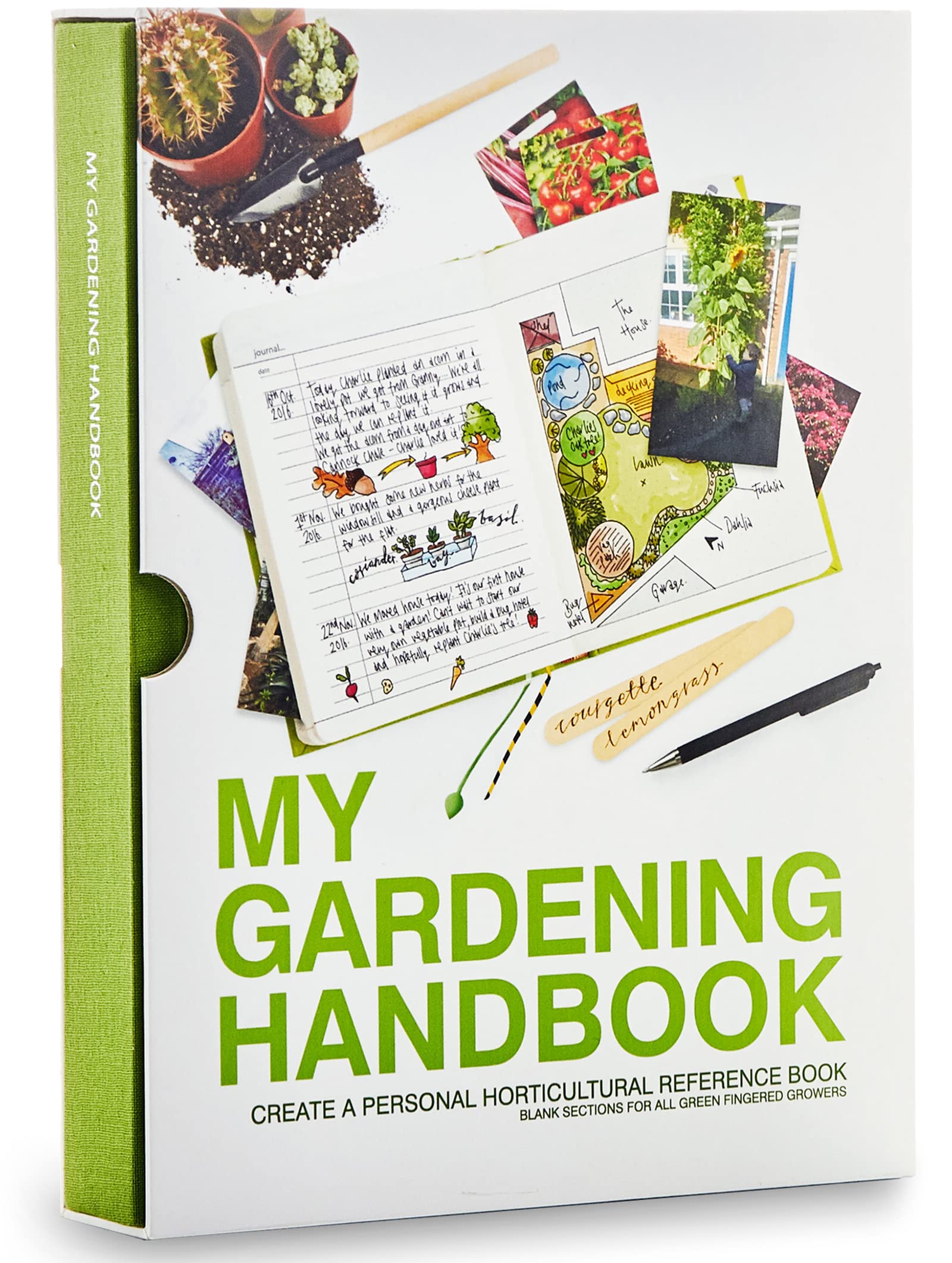 Suck UK | My Gardening Handbook | Gardening Journal | Garden Planner | Planting Diary | Gardeners Notebook | Plant Lover Gifts | Gifts for Women | Garden Tips Journal Book | Hardcover Blank Notebook