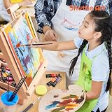 Shuttle Art 65 Pack Acrylic Painting Set with Wooden Tabletop Easel Box view 8