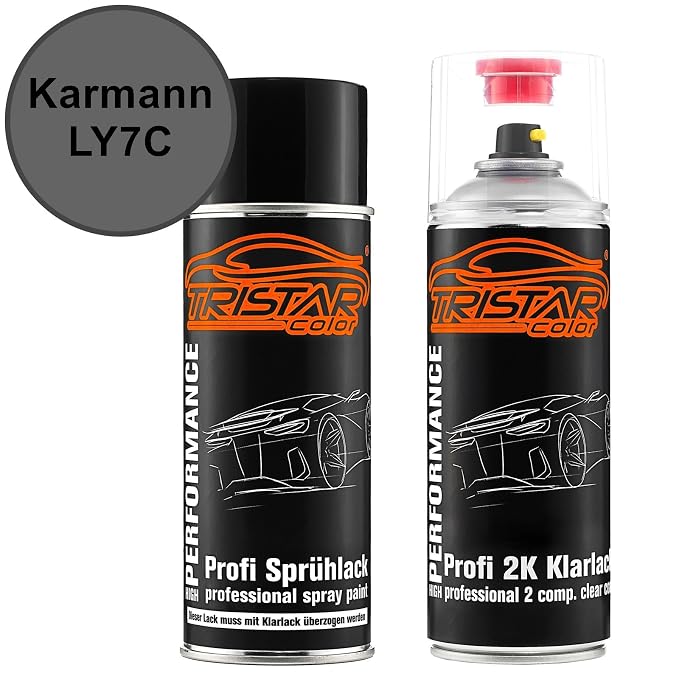 TRISTARcolor Vernice Per Auto Kit Di Bombolette Spray Per Audi 7E Blue Atmosphere Perl Vernice Di Base Vernice Trasparente Bomboletta A Spruzzo 400ml - 9