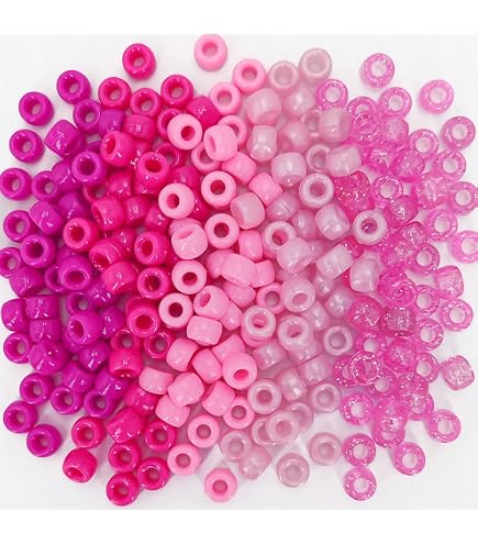 Cousin 34734131 – Confezione Da 250 Perline Pony Viola – Perline Per Creare Gioielli E Lavoretti Creativi