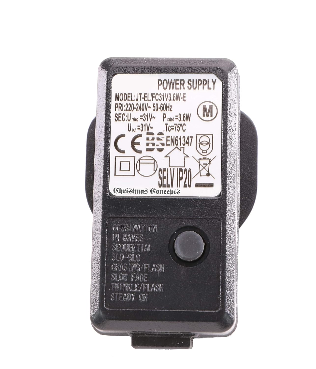 Christmas Concepts® 31V 3.6W Adaptor Without Lead Multi Function