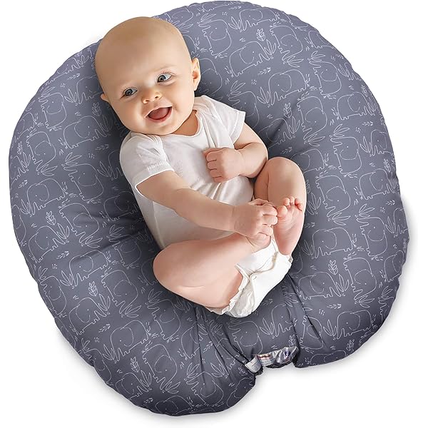 Amazon Com Boppy Original Newborn Lounger Elephant Love Gray Baby