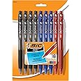 BIC BU3 Grip Retractable Ball Pen, Medium Point (1.0mm), Black, Comfortable Grip for Smooth Writing, 18-Count