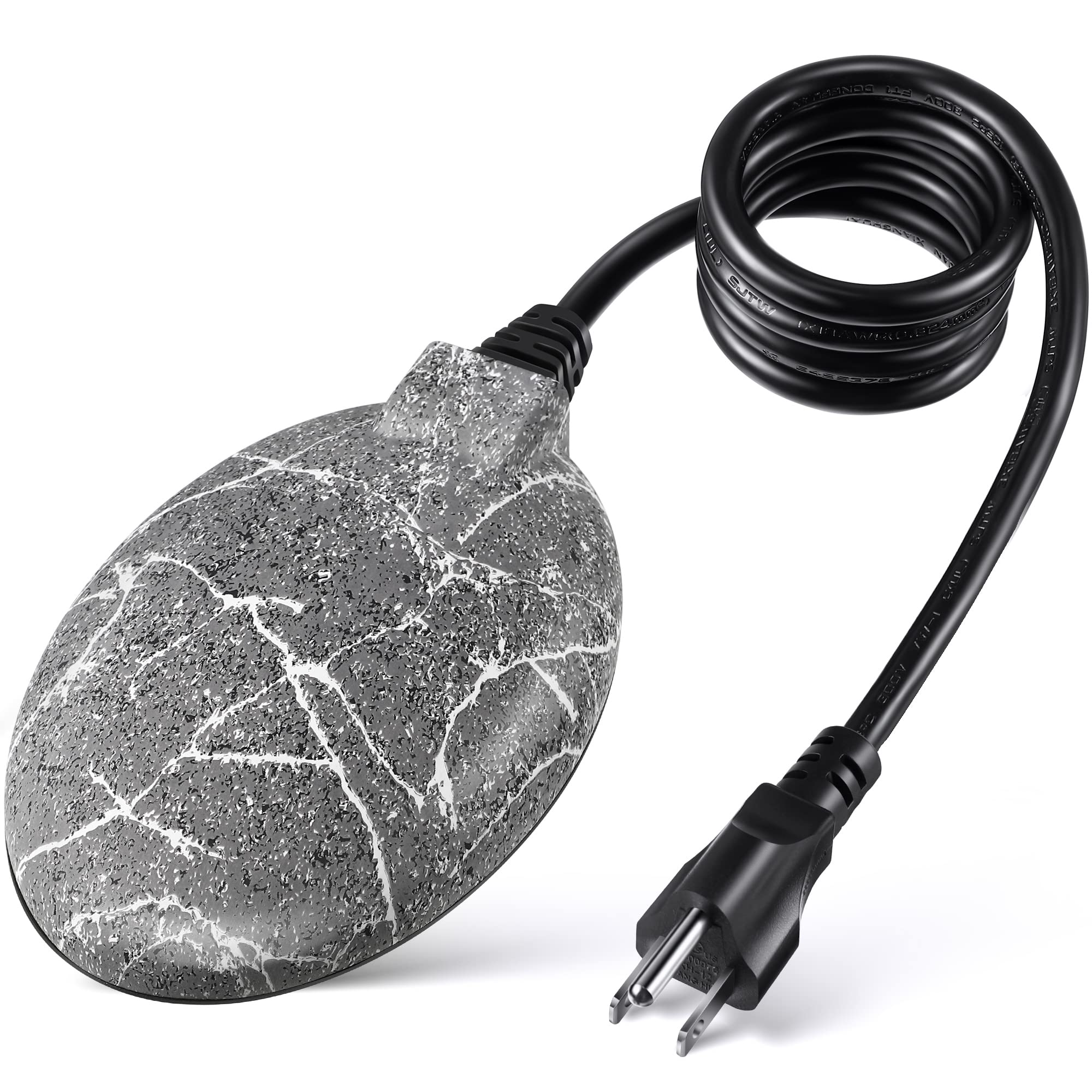 Photo 1 of 1 Pack Upgrade Bird Bath Heater for Outdoors in Winter, Pond Deicer 60 Watts Birdbath Deicer Water Heater Thermostatically Controlled with Auto Shut off Function for Patio Lawn (Frosted Gray)