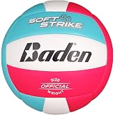 Baden | Soft Strike | Cushioned Synthetic Leather Recreational Volleyball | Indoor/Outdoor for Beginners | Official Size