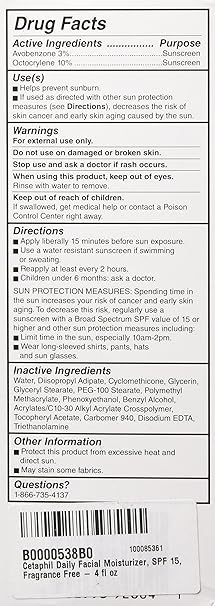cetaphil daily facial moisturizer ingredients