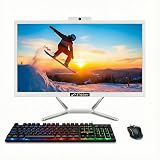 STGSivir All in One Desktop Computer, 22" Display, Intel Quad Core i5 up to 3.6GHz, 16G RAM, 512G SSD, WiFi 5, Bluetooth, RGB Keyboard & Mouse & Mouse Pad, Webcam, Windows 11 Home