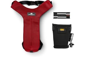SLEEPYPOD Clickit Sport Plus - Crash-Tested and Safety Certified Car Seat Belt Harness for Dogs (Medium, Strawberry Red)