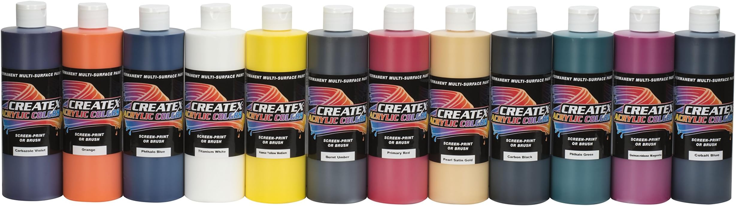 Createx Colors Acrylic Classroom, 16oz_12 Color Set