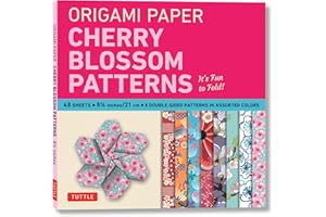 Origami Paper- Cherry Blossom Patterns Large 8 1/4 48 sh: Tuttle Origami Paper: Double-Sided Origami Sheets Printed with 8 Di