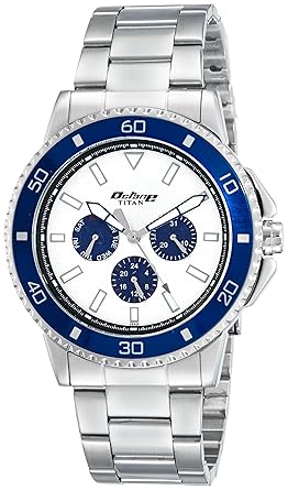 Octane Analog White Dial Mens Watch-NK90040KM03