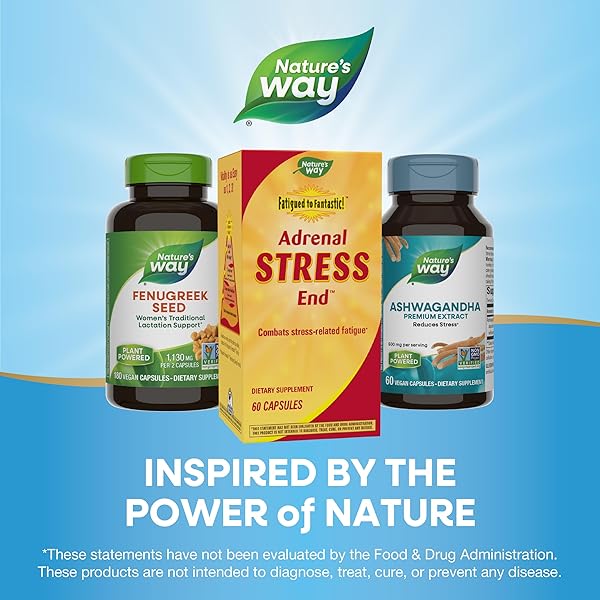 NATURE’S WAY FATIGUED TO FANTASTIC! ADRENAL STRESS END, STRESS-RELATED FATIGUE SUPPORT*, 60 COUNT
