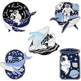 Cartoon Black Cat With Umbrella Enamel Pins Funny Cute...