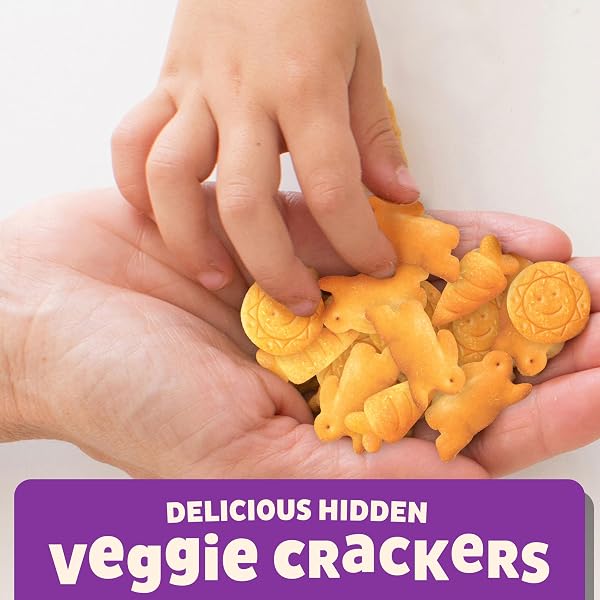 ANNIE’S ORGANIC CHEESY CHEDDAR CRACKERS WITH HIDDEN VEGGIES, 7.5 OZ