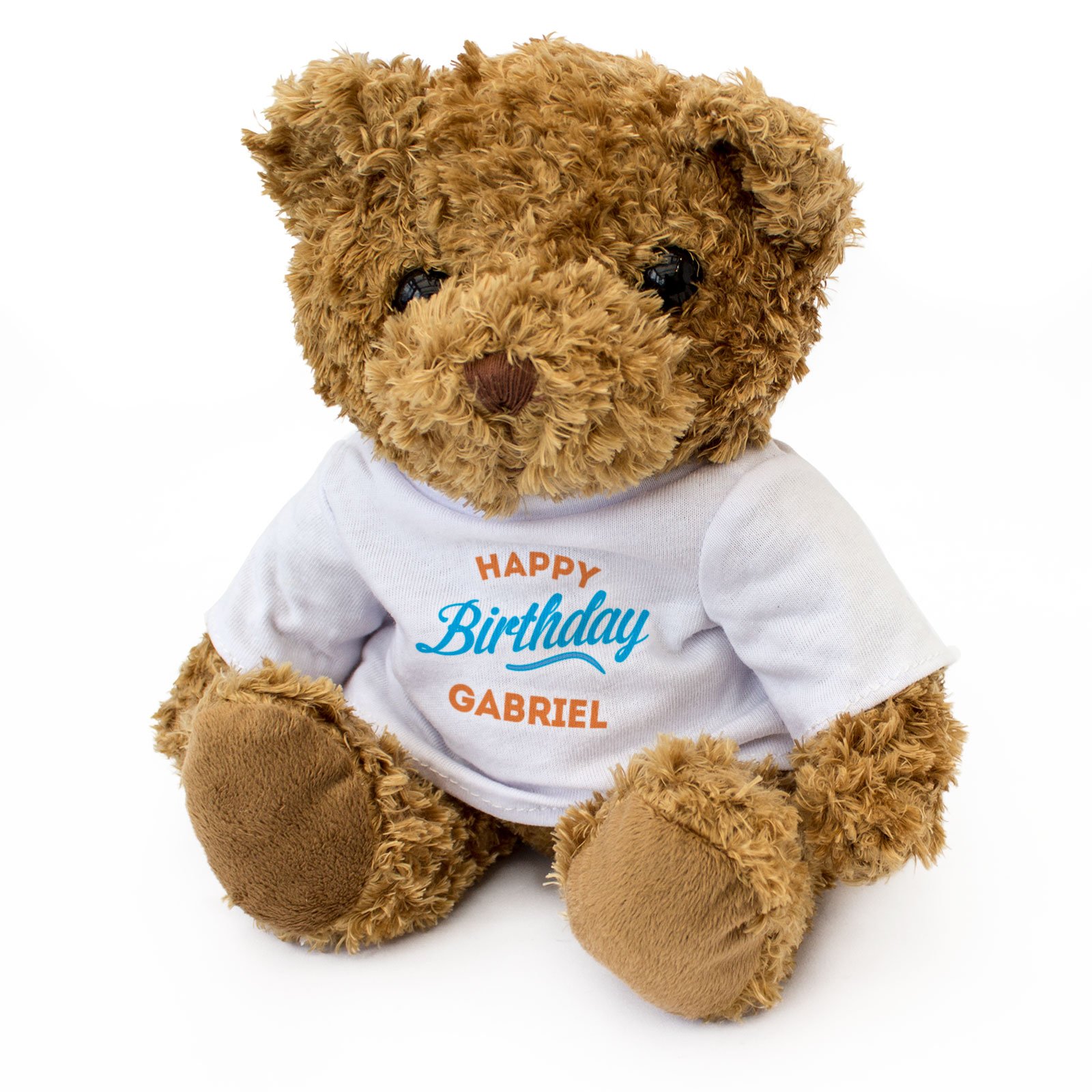 NEW - HAPPY BIRTHDAY GABRIEL - Teddy Bear - Cute Soft Cuddly - Gift Present