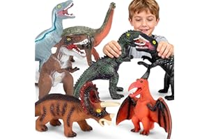 Kissdream 7 Piece Jumbo Dinosaur Toys Big Dinosaur Toy for Boys Realistic Giant Dinosaur Toys for Kids 3-5 - Perfect Dinosaur Gifts for Kids