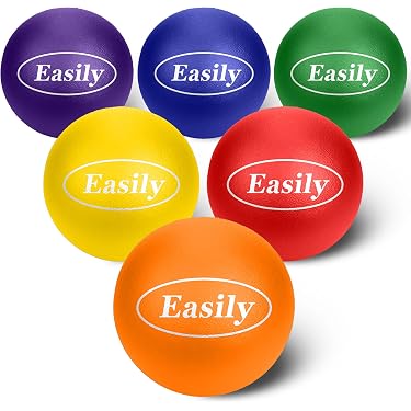 Play-Sport Dodgeball en mousse – Lot de 6 (jaune) – Approuvé par British Dodgeball
