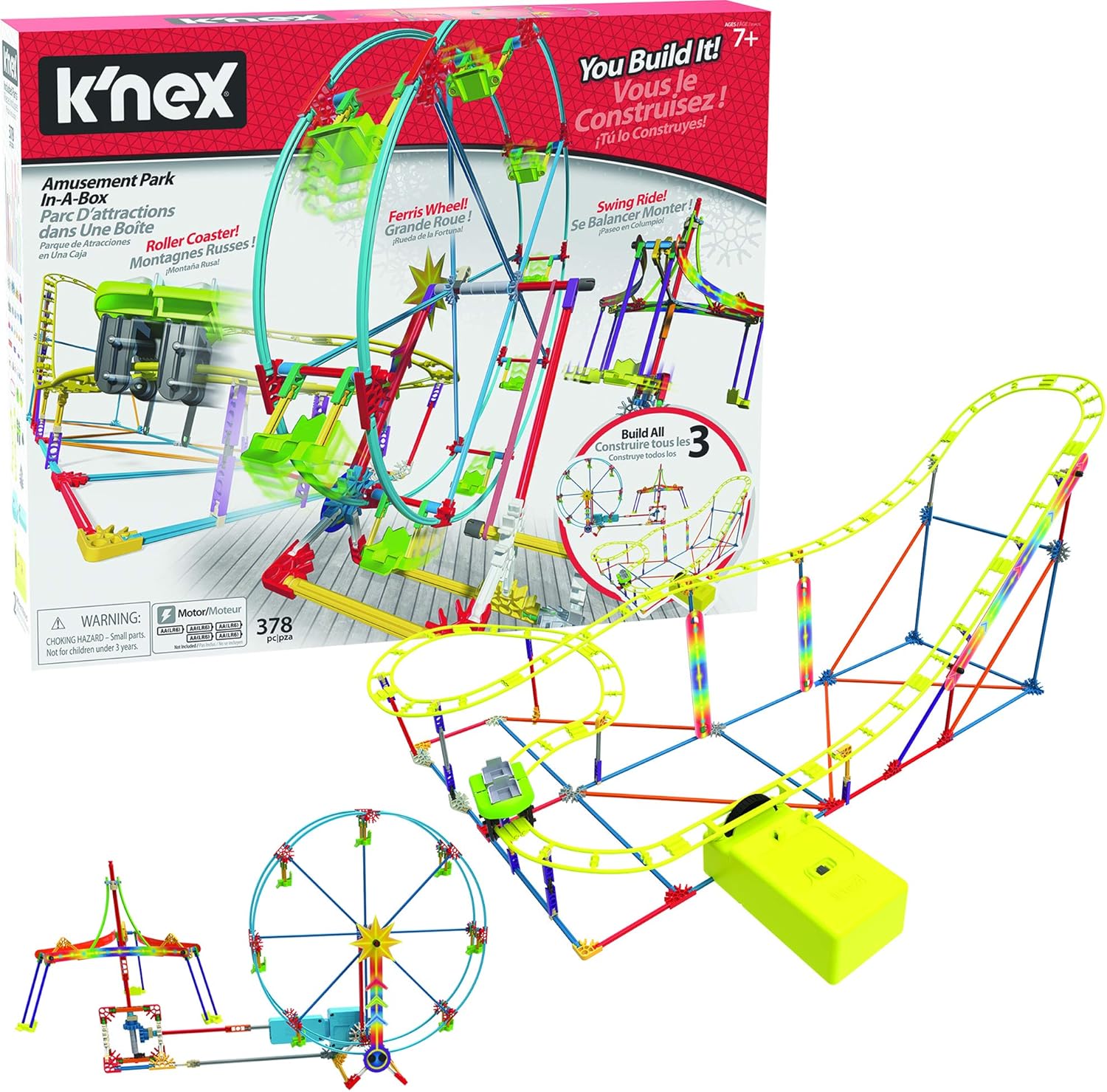 Thrill Rides K'nex Tabletop Thrills - Amusement Park in A Box Building ...