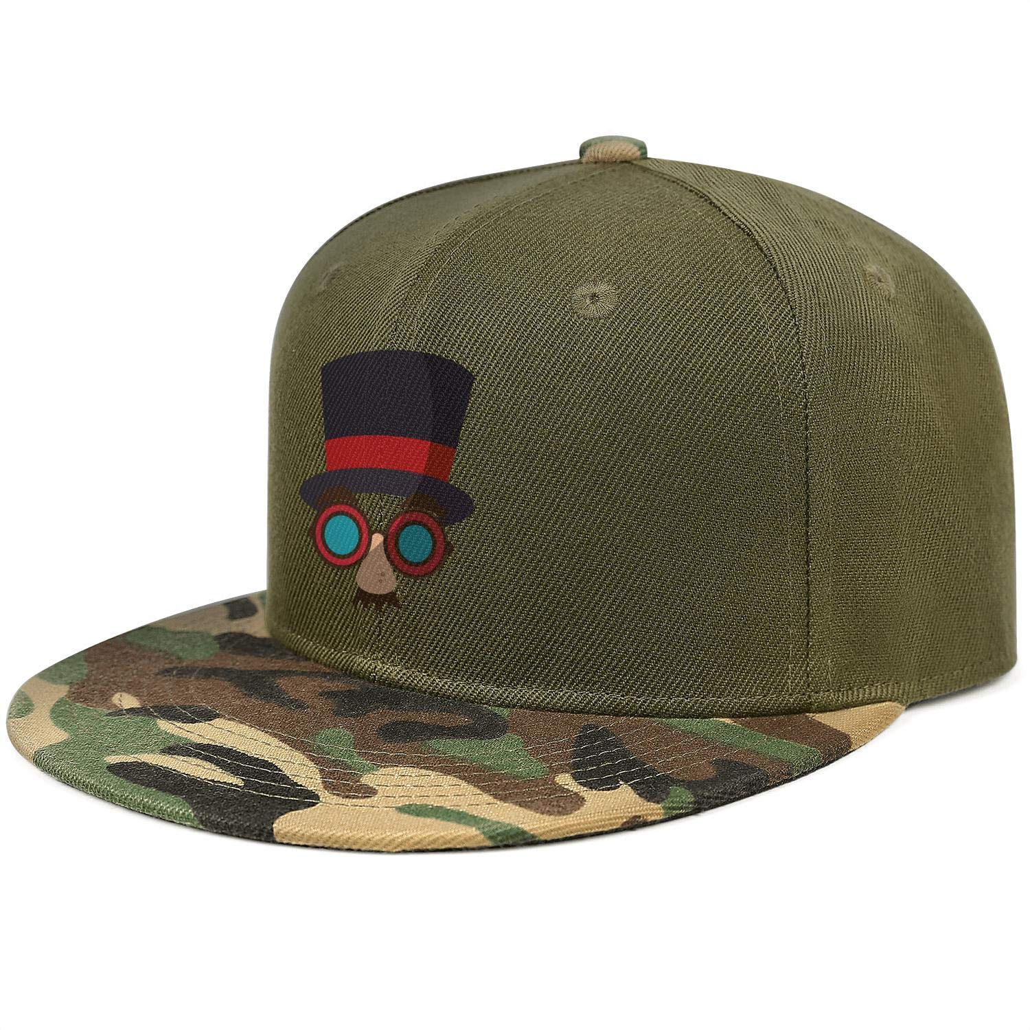 April Fools Day Funny Hat Glasses Beard Unisex Baseball Cap Lightweight