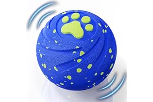 VNAKIO Interactive Dog Toys Balls Moving - Smart Automatic Bouncing Interactive Dog Ball, Durable Pet-Safe E-TPU Material, IPX7 Waterproof, Anti Boredom Dog Toys to Keep Them Busy for Large and Small Dogs