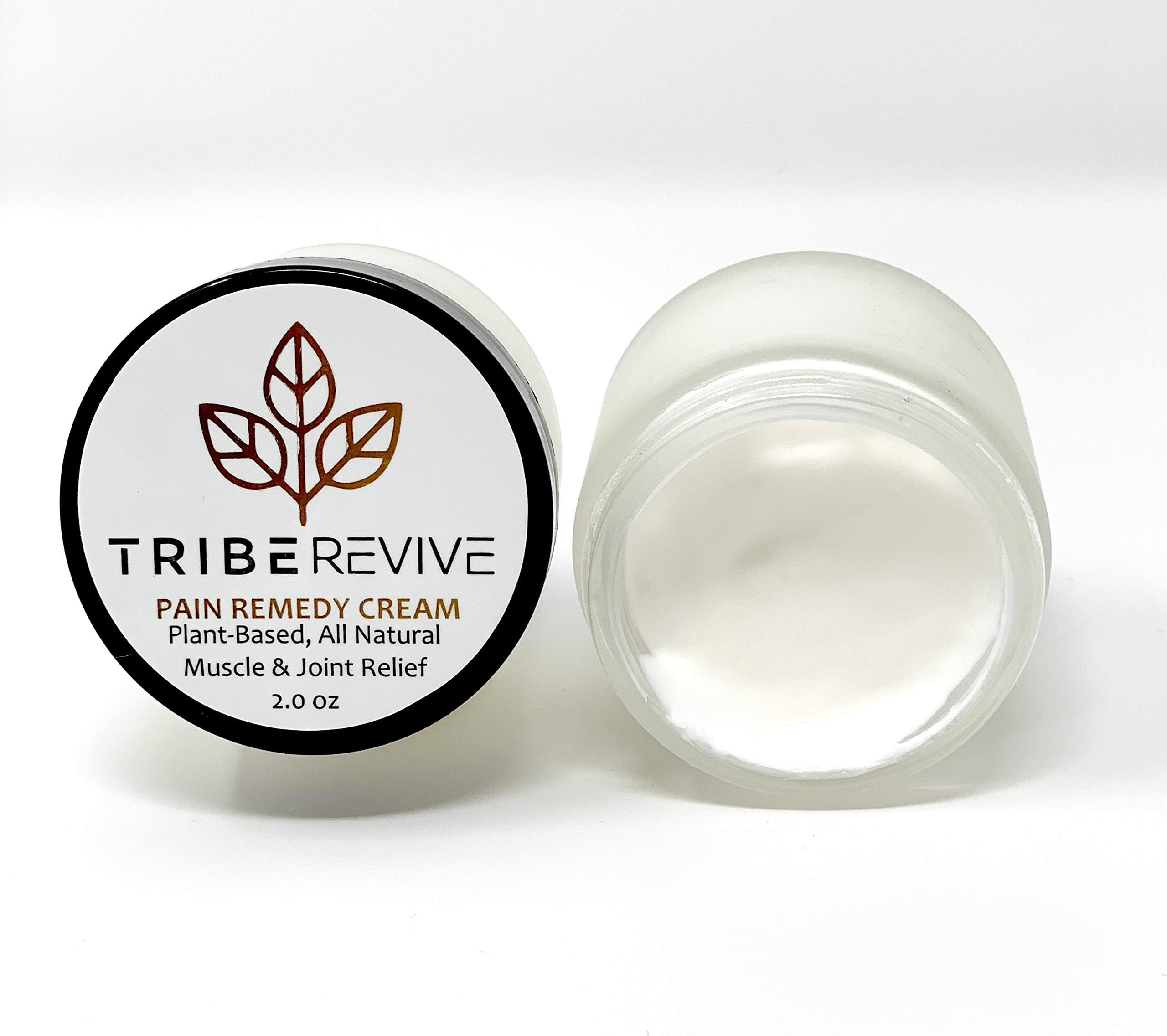 TribeREVIVE | Natural Hemp Pain Relief Cream | Arnica, Wintergreen, Menthol, Peppermint Infused | Fast Relief from Pain, Ache, Arthritis, Sciatica & Inflammation