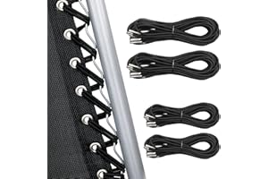 UNEEDE 4 Cords Zero Gravity Chair Replacement Cord, Antigravity Chair Replacement,Universal Repair Cord Kit for Repairing Zero Gravity Chair(Black)