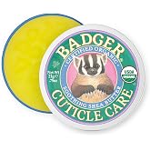 Badger Organic Cuticle Cream, Shea Butter, .75 oz Tin | Deep Hydration for Dry Cracked Cuticles &amp; Hangnails, Non-Greasy, Strong Healthy Nails, Cuticle balm, Cuticle oil
